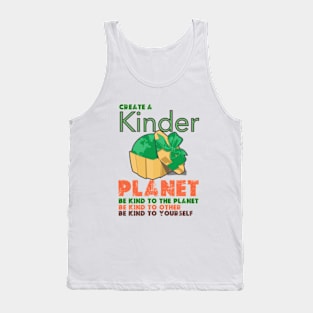 Create A Kinder Planet Earth day 2024  gift april 22 Rainbow Tank Top